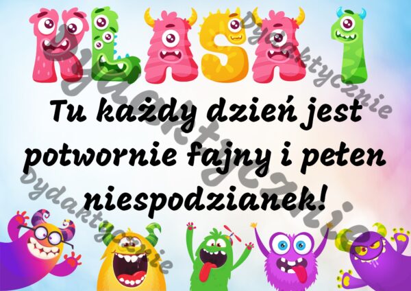 Napisy na drzwi – klasy 1, 2, 3 - obrazek 2