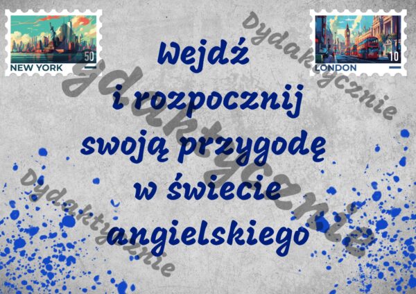 Napisy na drzwi – sala języka angielskiego - obrazek 3
