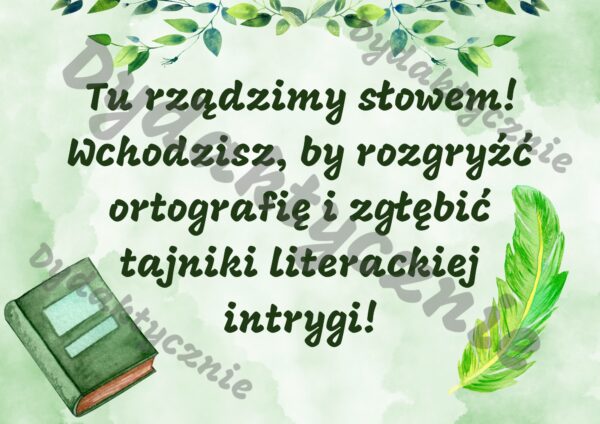Napisy na drzwi – sala języka polskiego - obrazek 8