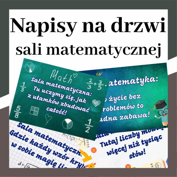 Napisy na drzwi – sala matematyczna