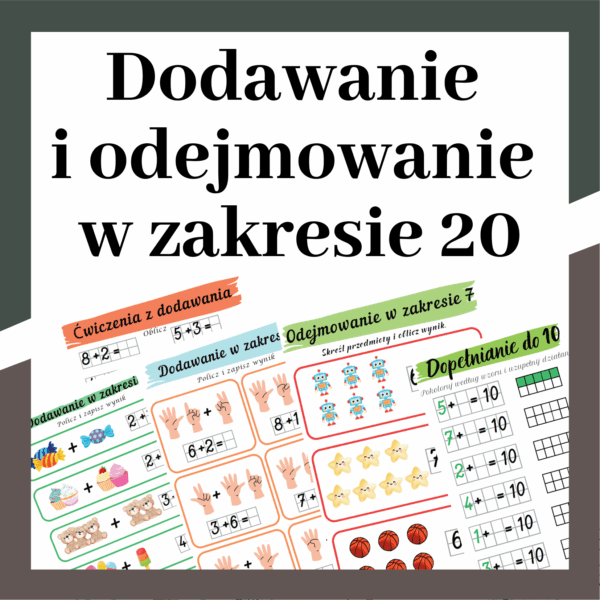 Dodawanie i odejmowanie w zakresie 20